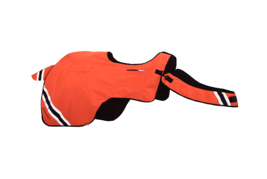 Equisafety Horse Exercise Sheet Wraparound Rug - Orange