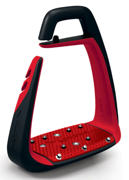 FreeJump Safety Stirrups Soft Up Classic - Black/Red - TESTER