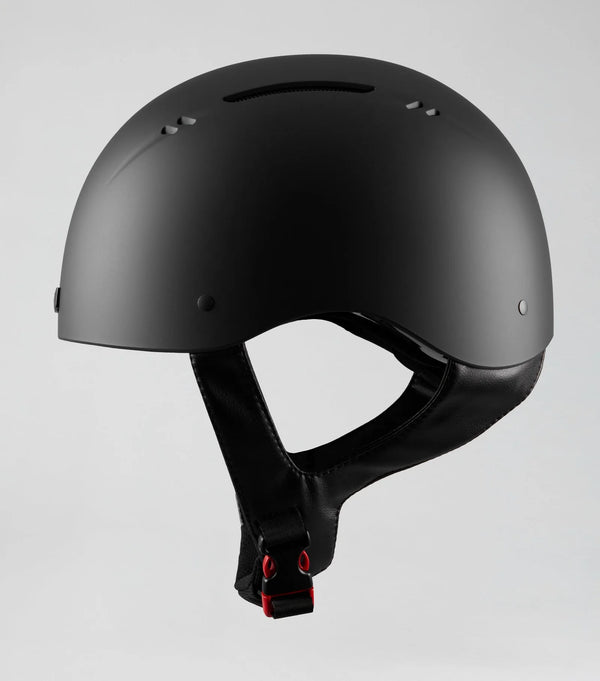 Artemis Jockey Skull Hat - Matte Black
