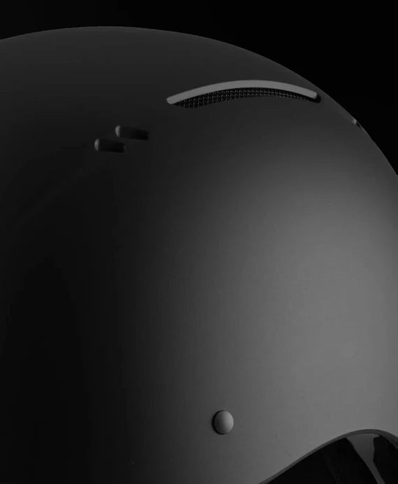 Artemis Jockey Skull Hat - Matte Black