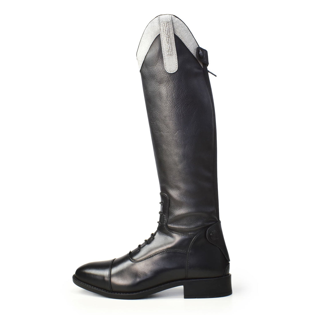 Brogini Como Piccino YR Boot, CHILD, Silver Diamante Wide Top - Equisafety