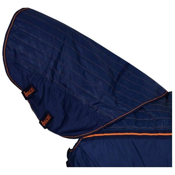 Bucas Therapy Neck Cover - Navy/Orange - Equisafety