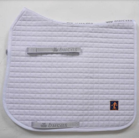 Bucas Therapy Saddle Pad - Dressage - Horse - White - Equisafety