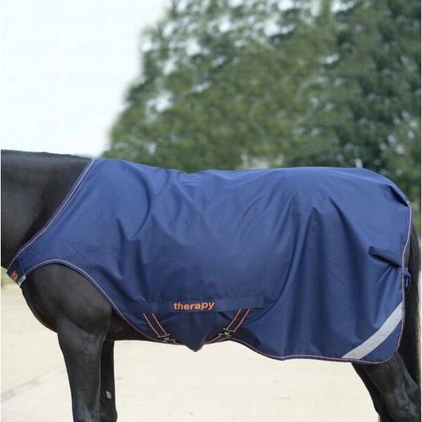 Bucas Therapy Walker Rug - Horse - Navy/Orange - Equisafety