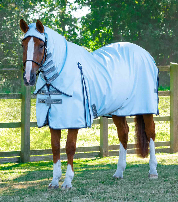Equisafety bug buster fly rug with belly flap lavender