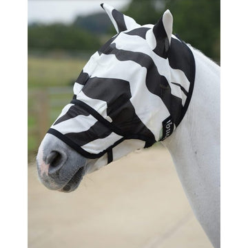 Buzz - Off Extended Nose - Zebra - Equisafety