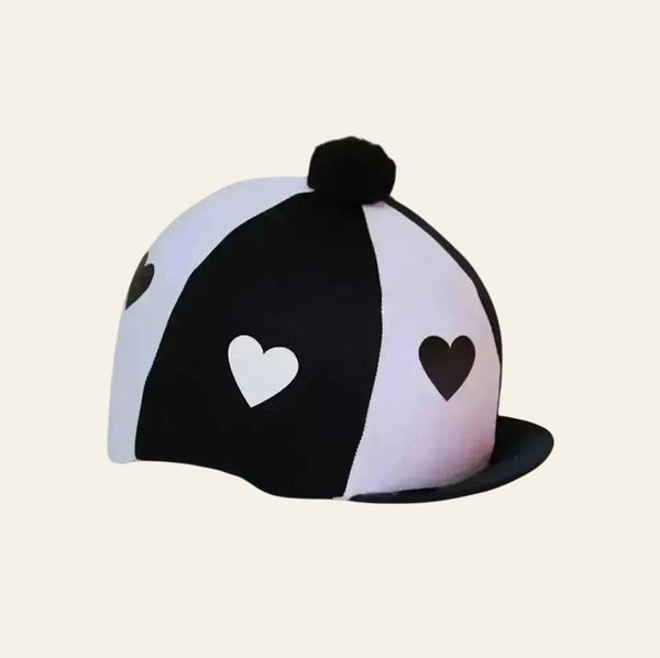 Capz Lycra Riding Hat Cover with Pom Pom - Equisafety