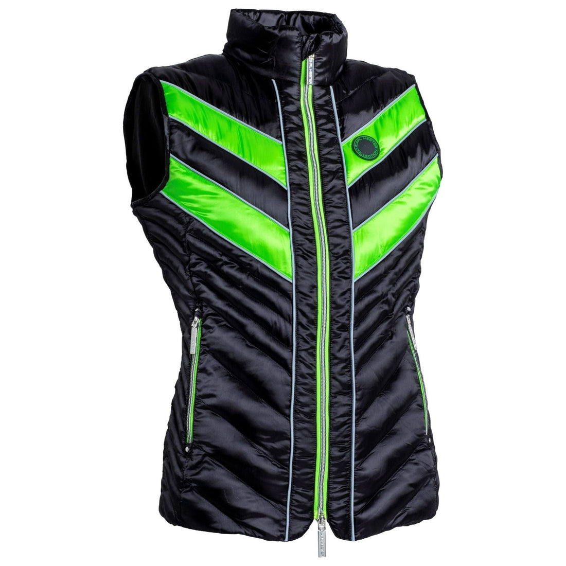 Carl Hester Collection Azar Quilted Gilet - Rider Comfort - Green - Equisafety