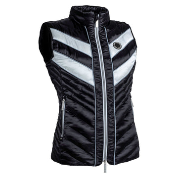 Carl Hester Collection Azar Quilted Gilet - Rider Comfort - White - Equisafety