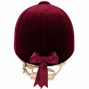 Champion CPX Showmaster Velvet Peaked Helmet - Burgundy - Equisafety