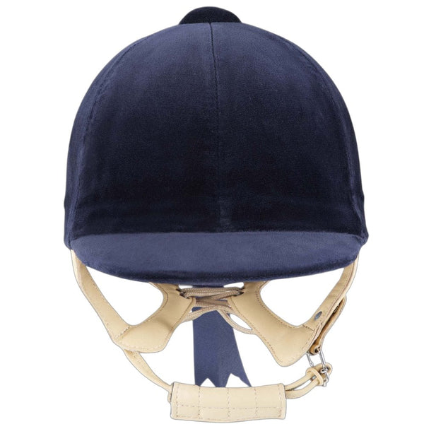 Champion CPX Showmaster Velvet Peaked Helmet - Navy