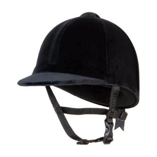 Champion CPX3000 Junior Velvet Riding Hat - Black - Equisafety