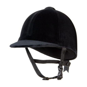 Champion CPX3000 Velvet Riding Hat - Black - Equisafety