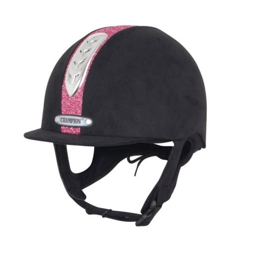 Champion Junior X - Air Dazzle Plus - Riding Hat - Black/Pink - Equisafety