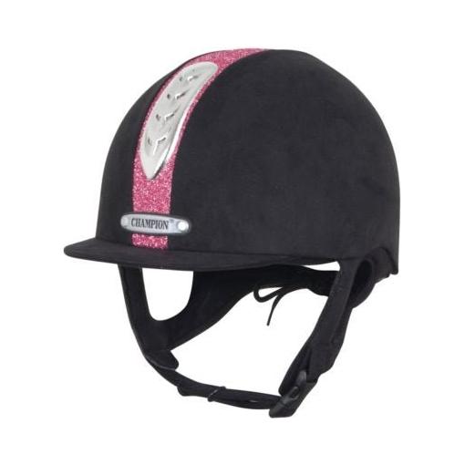 Champion Junior X - Air Dazzle Plus - Riding Hat - Black/Pink - Equisafety