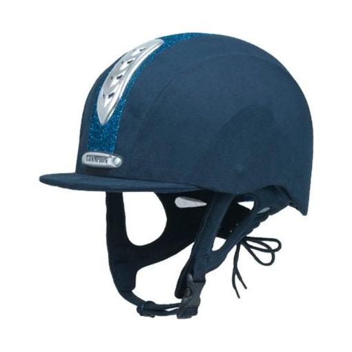 Champion Junior X - Air Dazzle Plus - Riding Hat - Navy - Equisafety