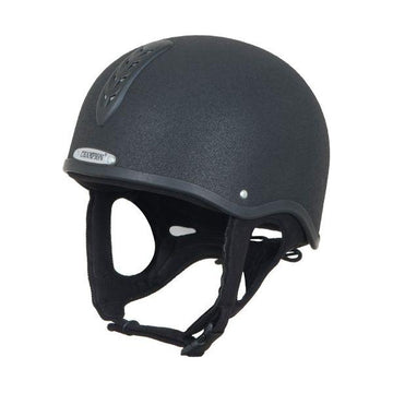 Champion Junior X - Air Plus Jockey Riding Hat - Black - Equisafety