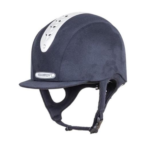 Champion Revolve MIPS Junior X - Air Peaked Riding Hat - Navy - Equisafety