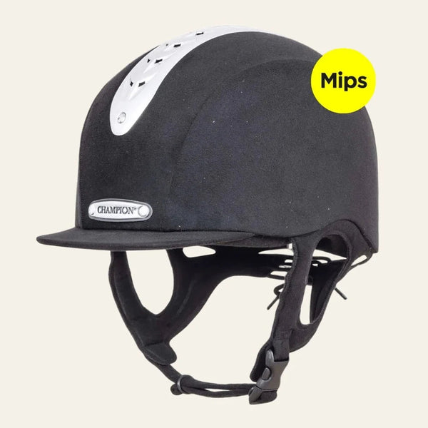 Equisafety champion revolve mips ventair peaked riding hat black