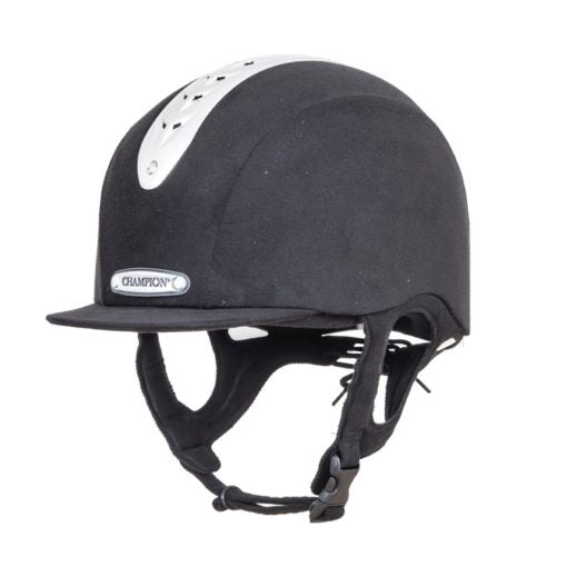 Champion Revolve X - Air MIPS Peaked Riding Hat - Black - Equisafety