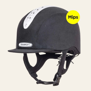 Champion Revolve X-Air MIPS Peaked Riding Hat - Black - Equisafety