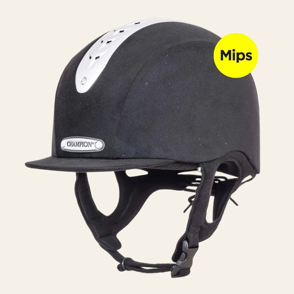 Champion Revolve X-Air MIPS Peaked Riding Hat - Black - Equisafety