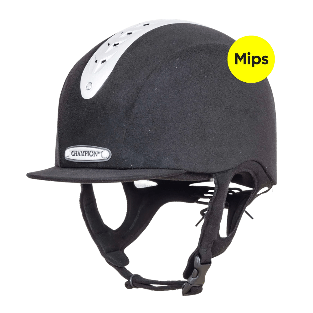 Champion Revolve X-Air MIPS Peaked Riding Hat - Black - Equisafety