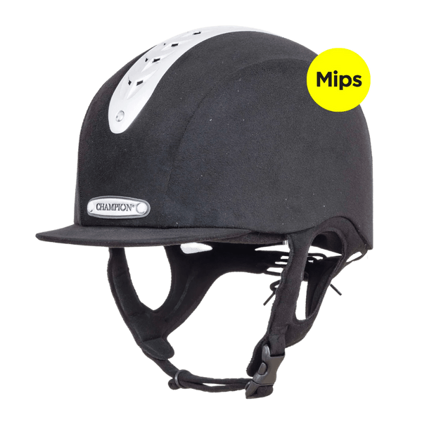 Champion Revolve X-Air MIPS Peaked Riding Hat - Black - Equisafety