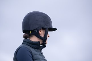 Champion Revolve X - Air MIPS Peaked Riding Hat - Navy - Equisafety