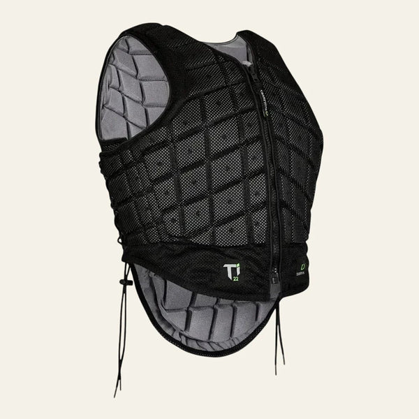 Equisafety champion titanium ti22 adults body protector black