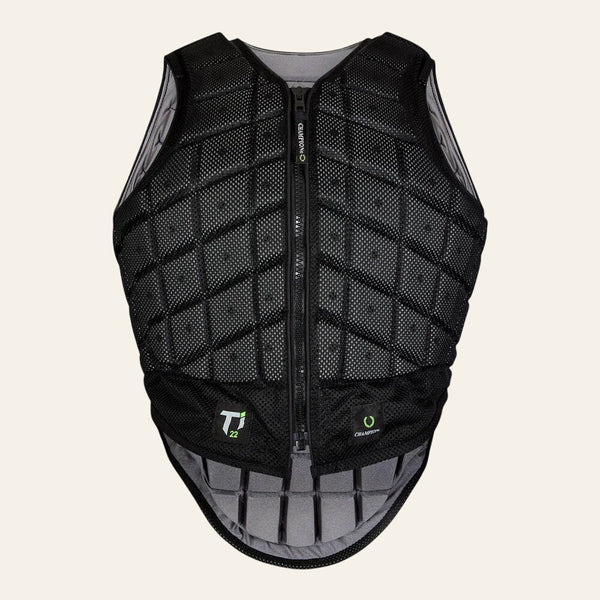 Equisafety champion titanium ti22 adults body protector black