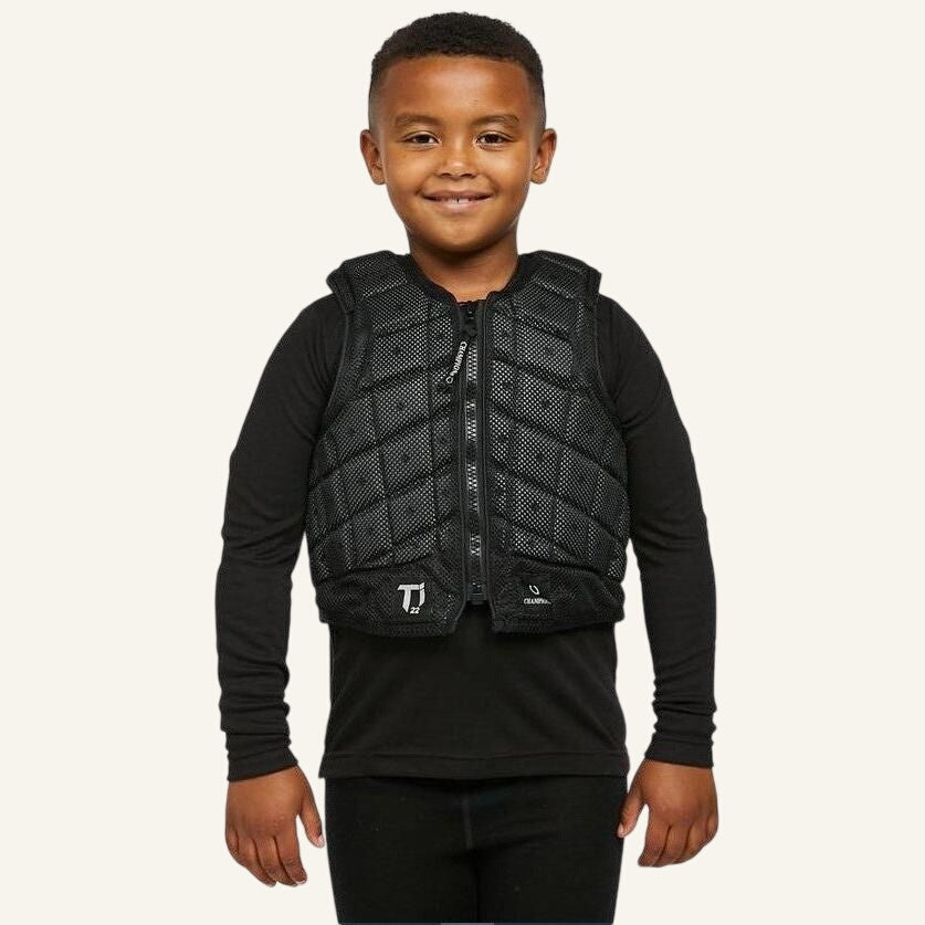 Equisafety champion titanium ti22 adults body protector black