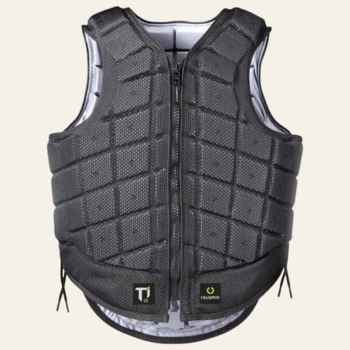 Champion Titanium Ti22 Adults Body Protector - Black - Equisafety