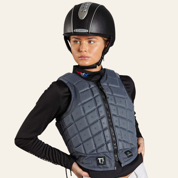 Champion Titanium Ti22 Adults Body Protector - Grey - Equisafety