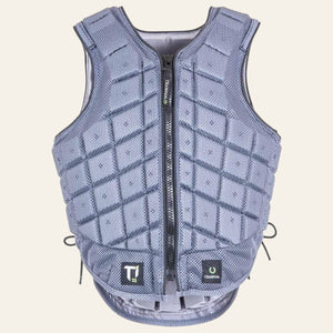 Equisafety champion titanium ti22 adults body protector grey