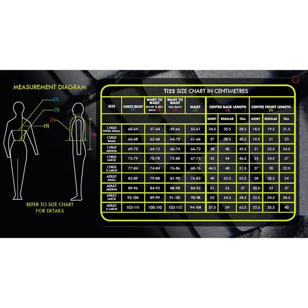 Champion Titanium Ti22 Body Protector - CHILD Black - Equisafety