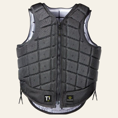 Champion Titanium Ti22 Body Protector - CHILD Black - Equisafety
