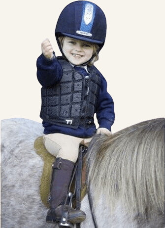 Champion Titanium Ti22 Body Protector - CHILD Black - Equisafety
