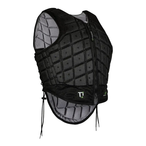Champion Titanium Ti22 Body Protector - YOUTH Black - Equisafety