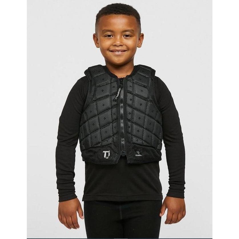 Champion Titanium Ti22 Body Protector - YOUTH Black - Equisafety