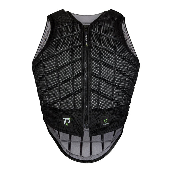 Champion Titanium Ti22 Body Protector - YOUTH Black - Equisafety