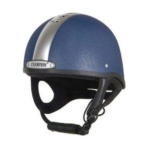 Champion Ventair Deluxe Jockey helmet - Navy/Silver - Equisafety