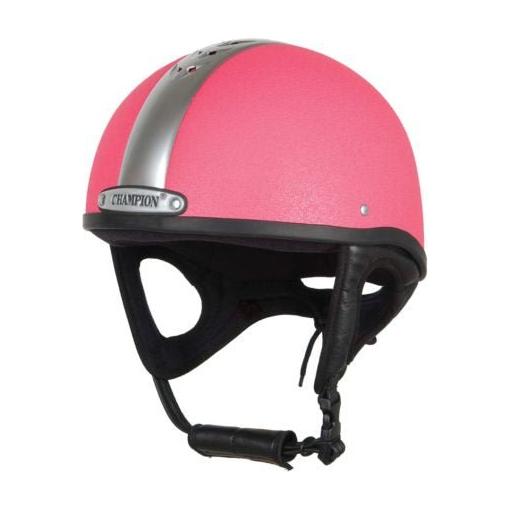 Champion Ventair Deluxe Jockey Helmet Pink/Silver - Equisafety