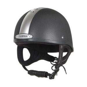 Champion Ventair Deluxe Skull Helmet - Black/Silver - Equisafety