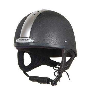 Champion Ventair Deluxe Skull Helmet - Black/Silver - Equisafety