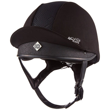 Charles Owen 4 Star Jockey - Riding Hat - Black - Equisafety