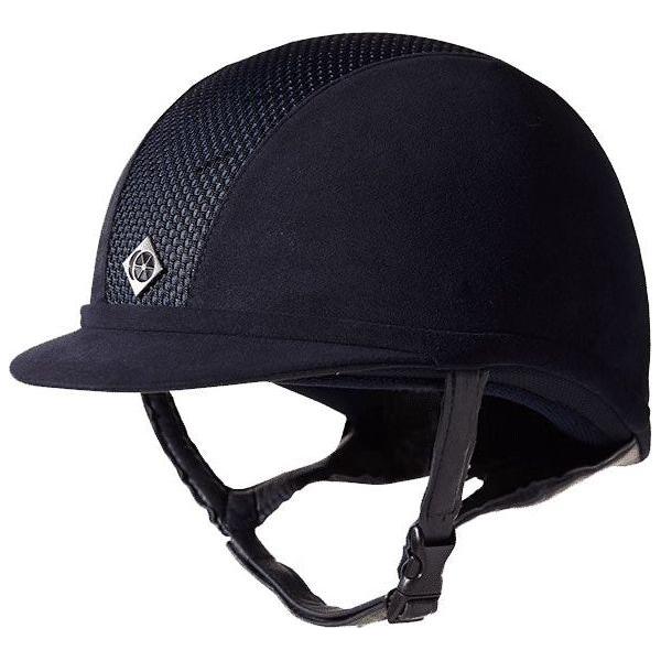 Charles Owen AYR8 PLUS - Riding Hats - Navy/Silver - Equisafety