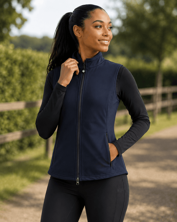 Charles Owen Eclipse Back Protector - Navy - Equisafety