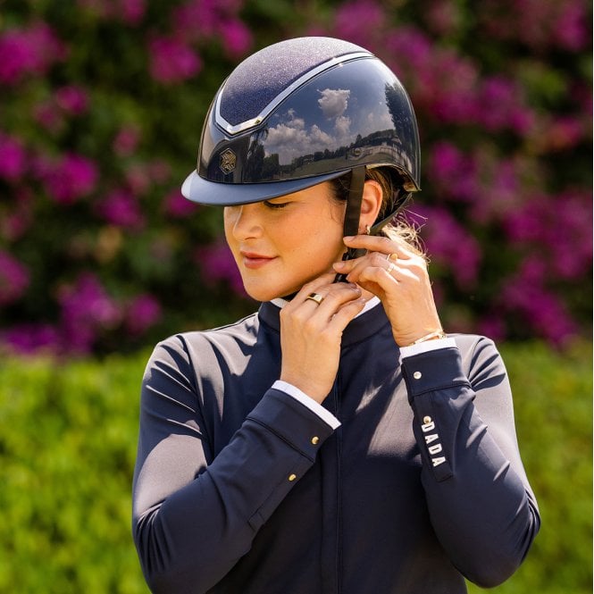 EQX Kylo Sparkly Riding Hat Navy and Sparkle