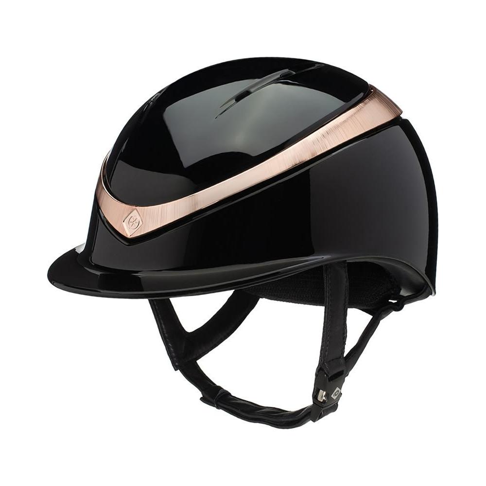 Charles Owen HALO Luxe - Riding Hat - Black/Rose Gold - Equisafety